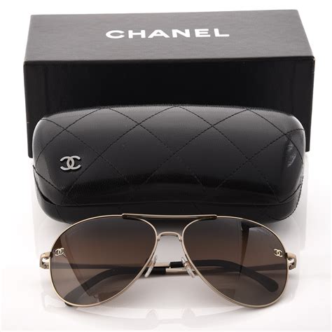 chanel aviator sunglasses for sale|Chanel sunglasses aviator style.